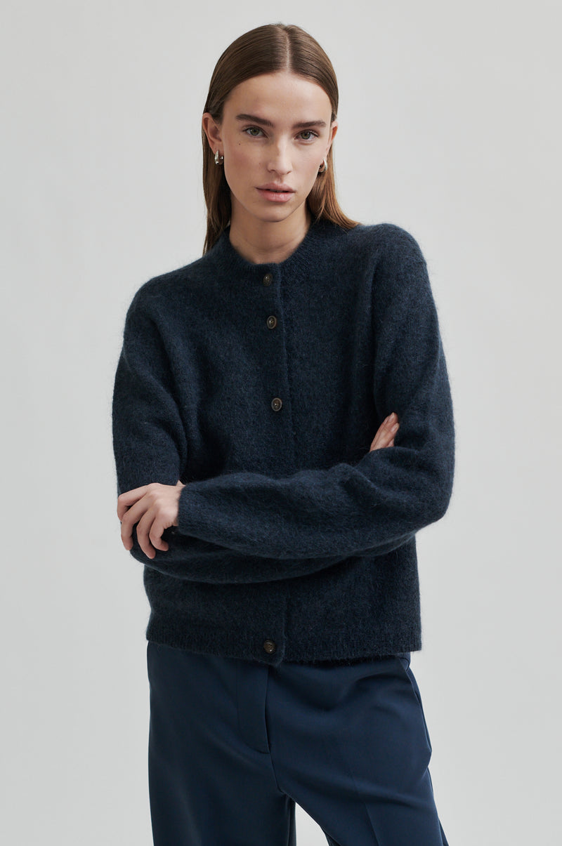 Brook Knit Plain Cardigan