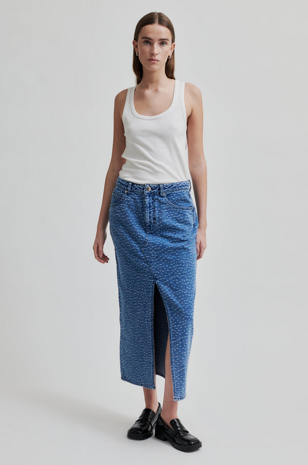 Angola Denim Skirt