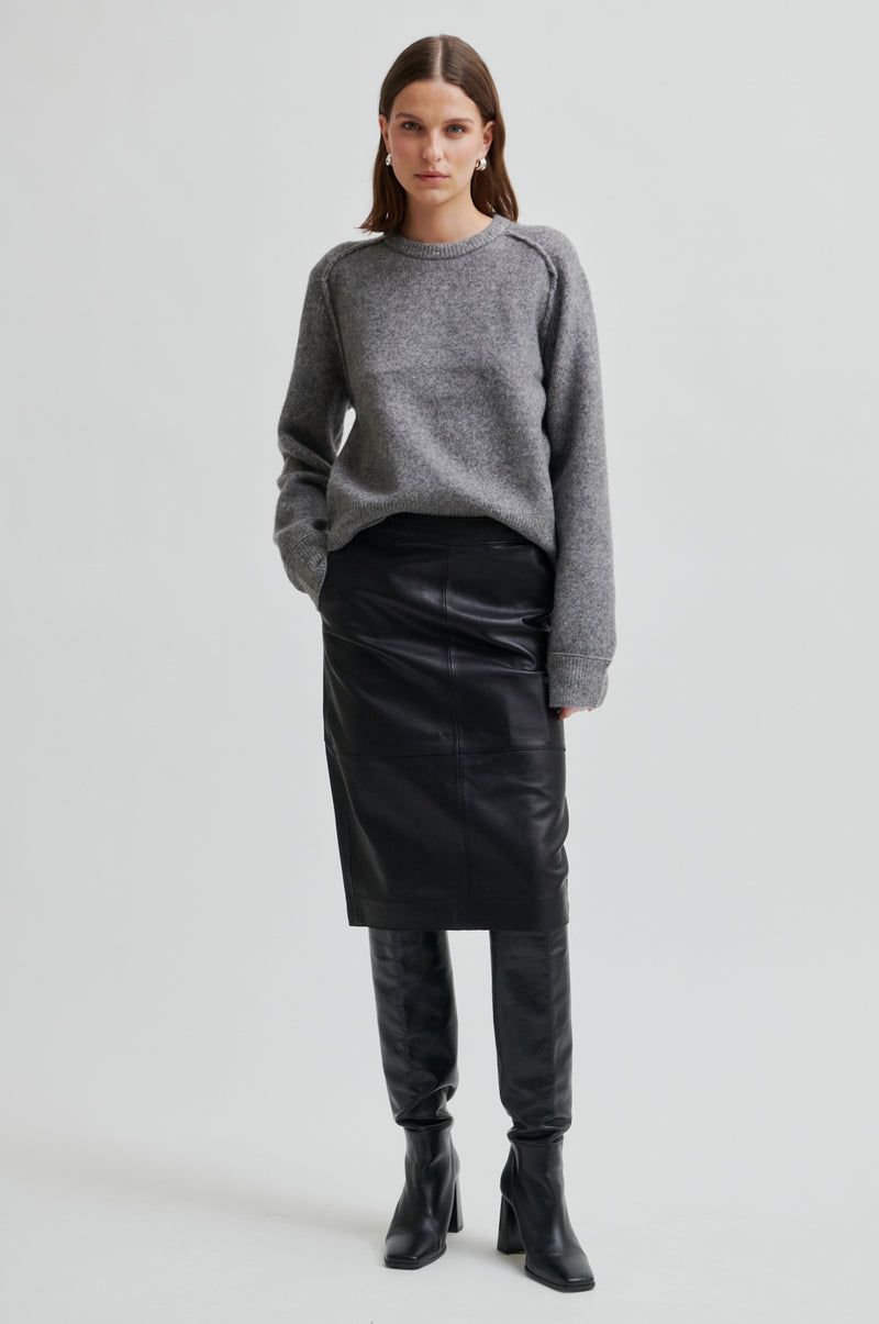 Aluna Bonded Leather Skirt