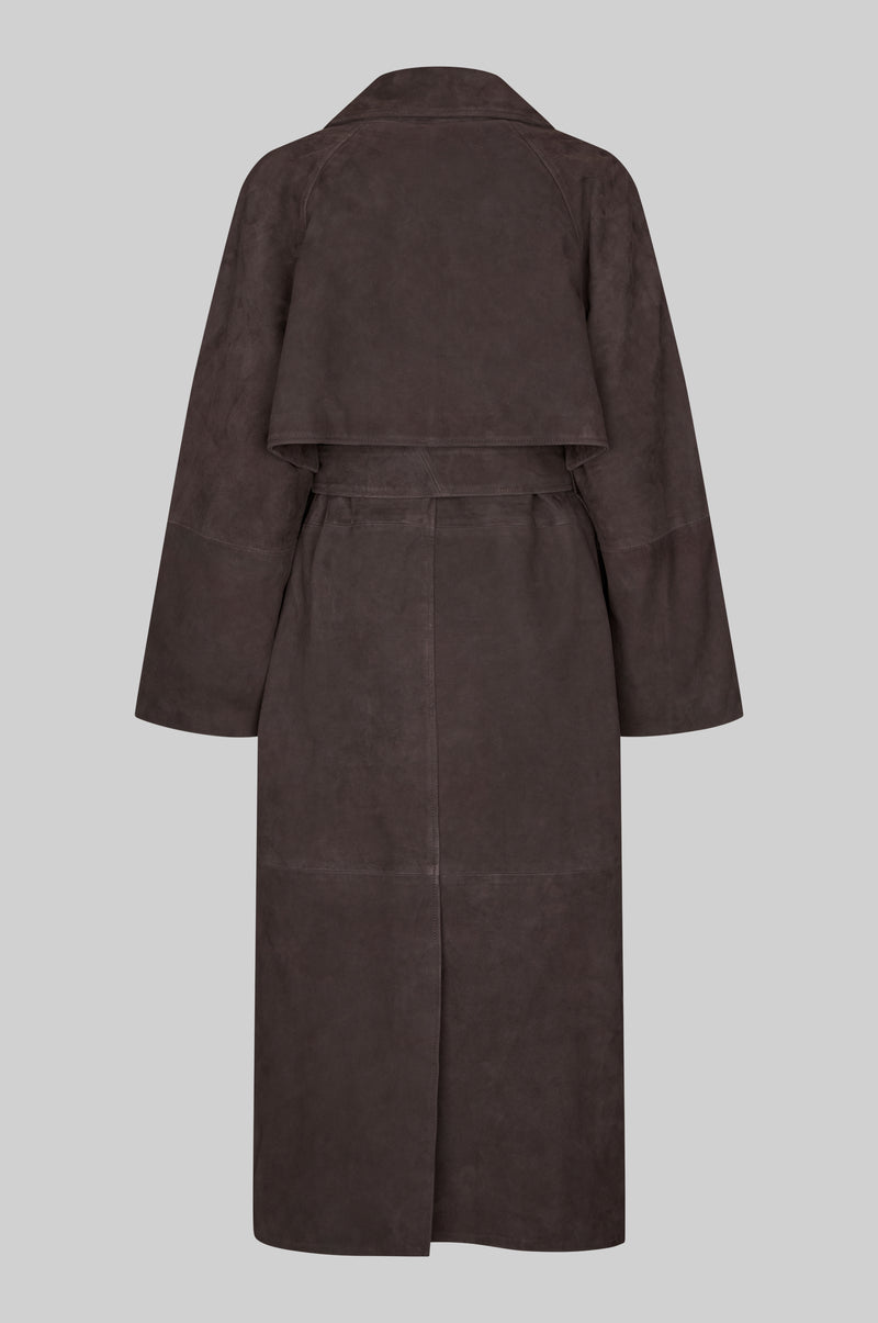 Noomi Suede Trenchcoat