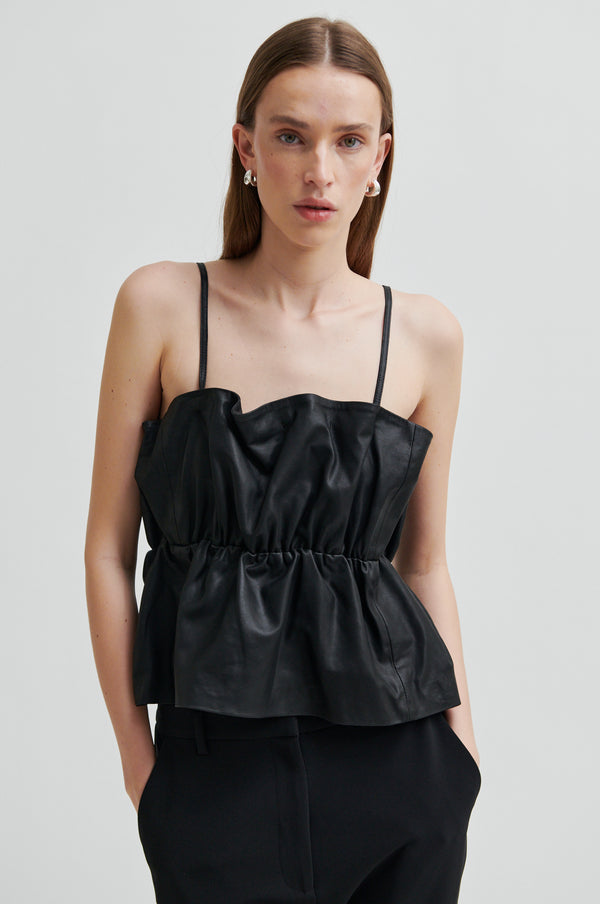 Cova Leather Top
