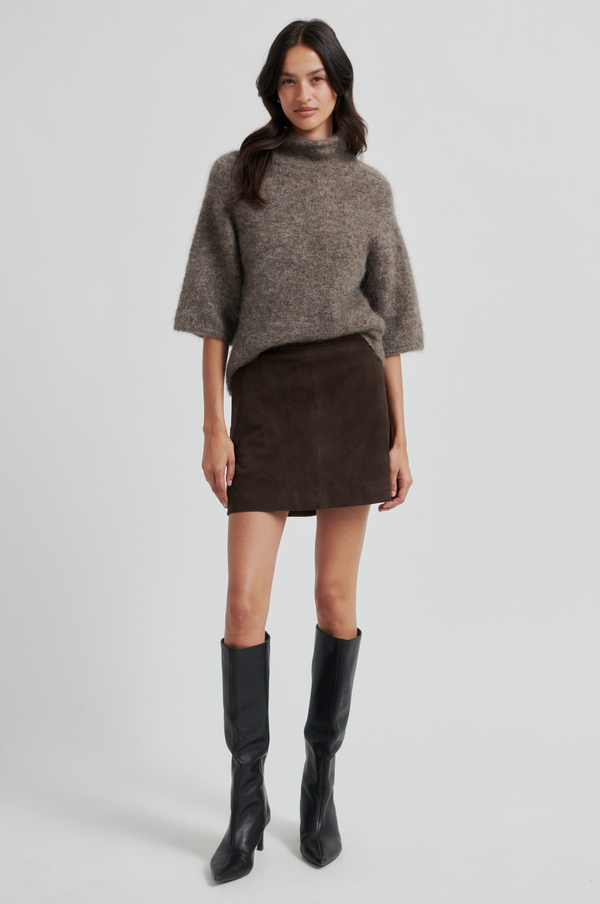 Noormie Suede Mini Skirt